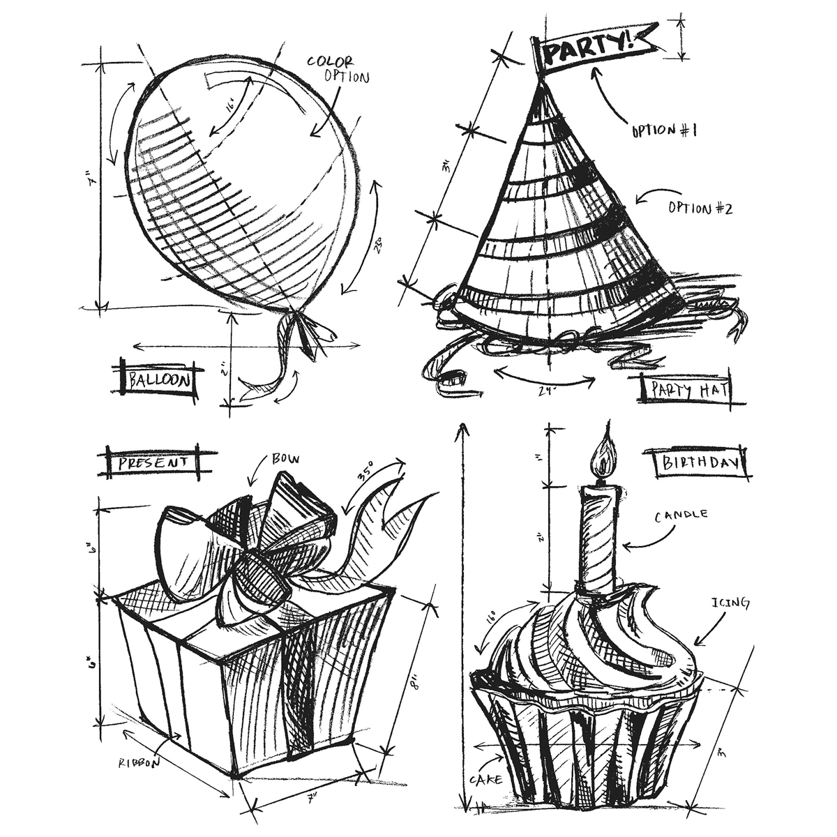 Tim Holtz Cling Stamps 7