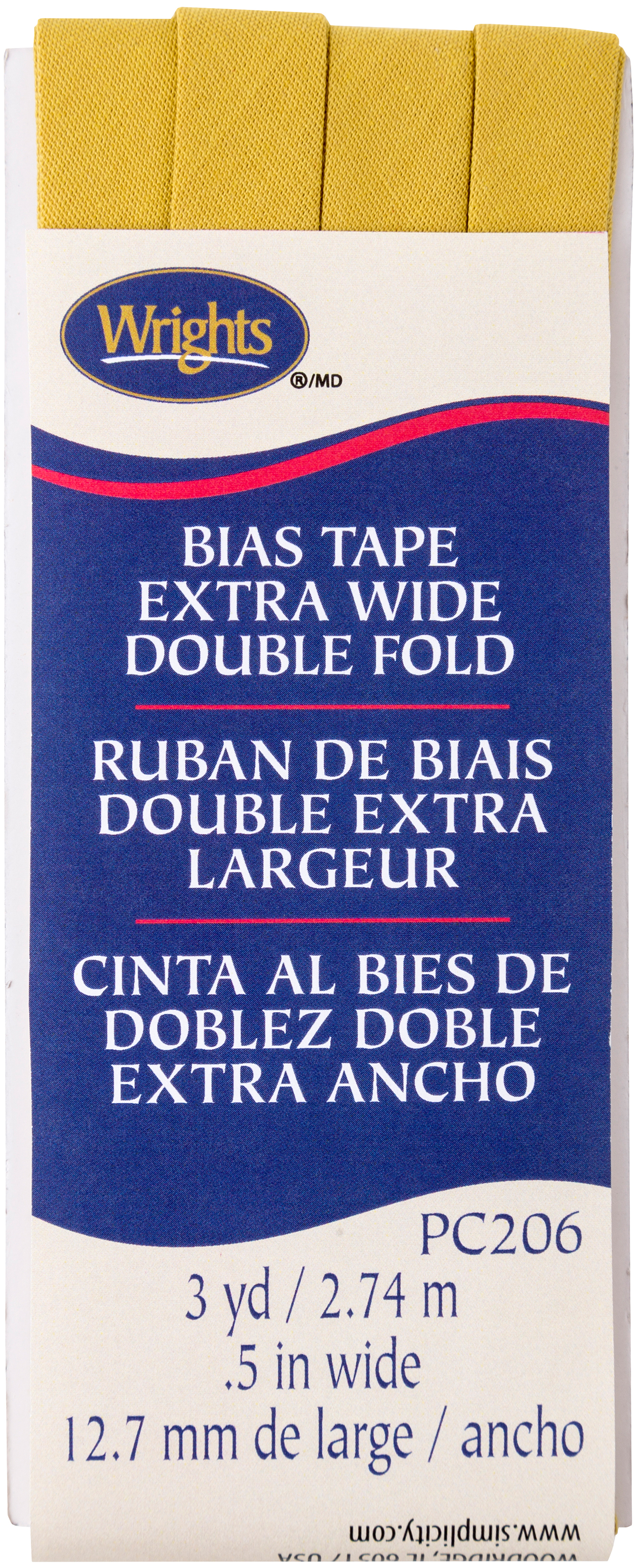 Wrights Double Fold Bias Tape 1/2