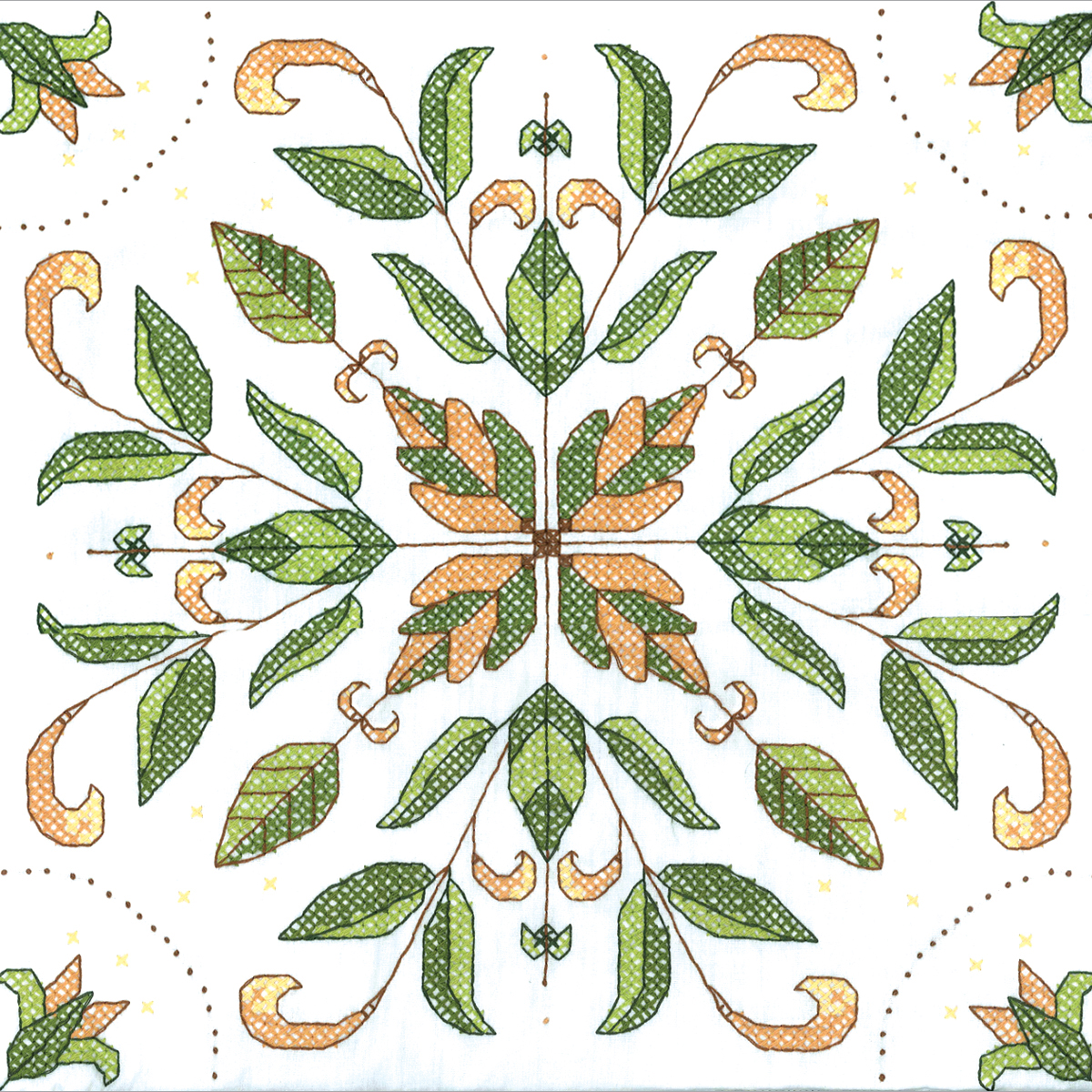 Stamped Cross Stitch Quilt Blocks 18