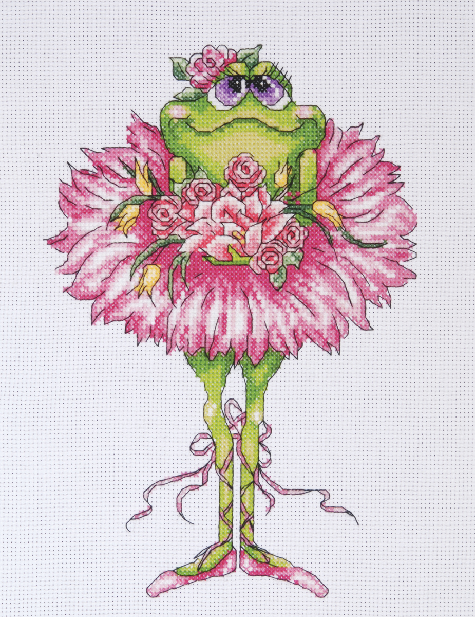 Frog Bouquet Counted Cross Stitch Kit 7