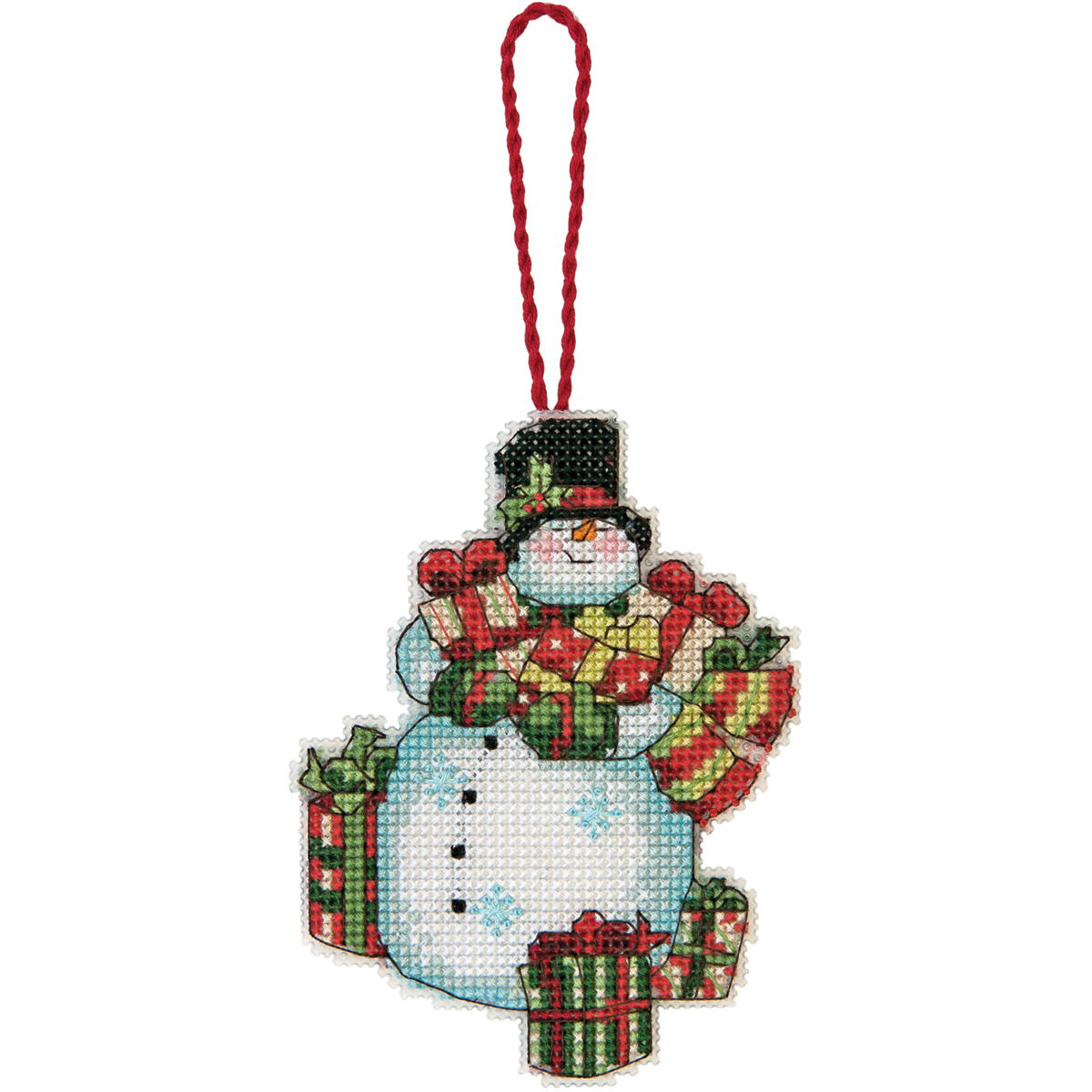 Susan Winget Snowman Ornament Counted Cross Stitch Kit 3.25
