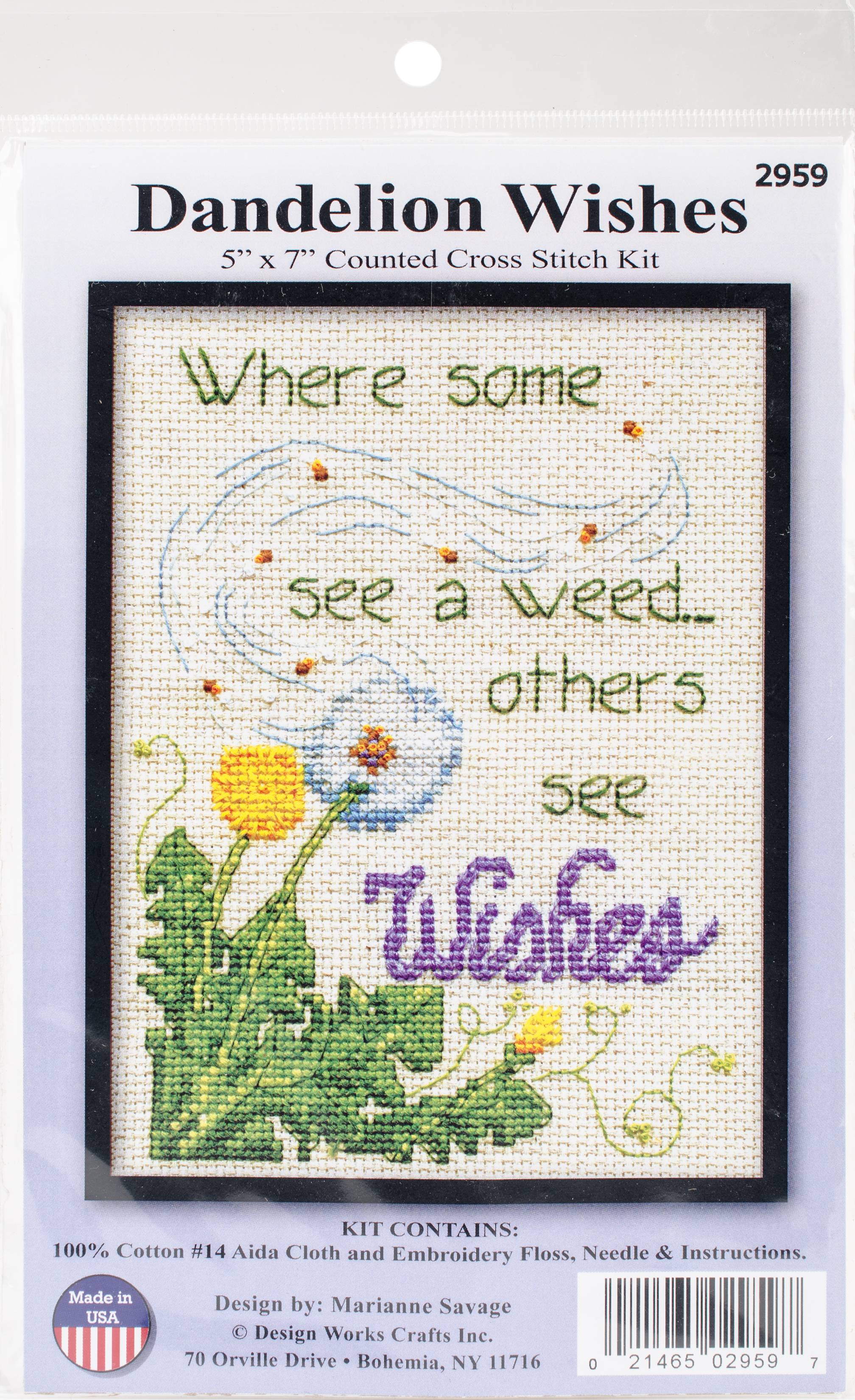 Dandelion Wishes Counted Cross Stitch Kit 5