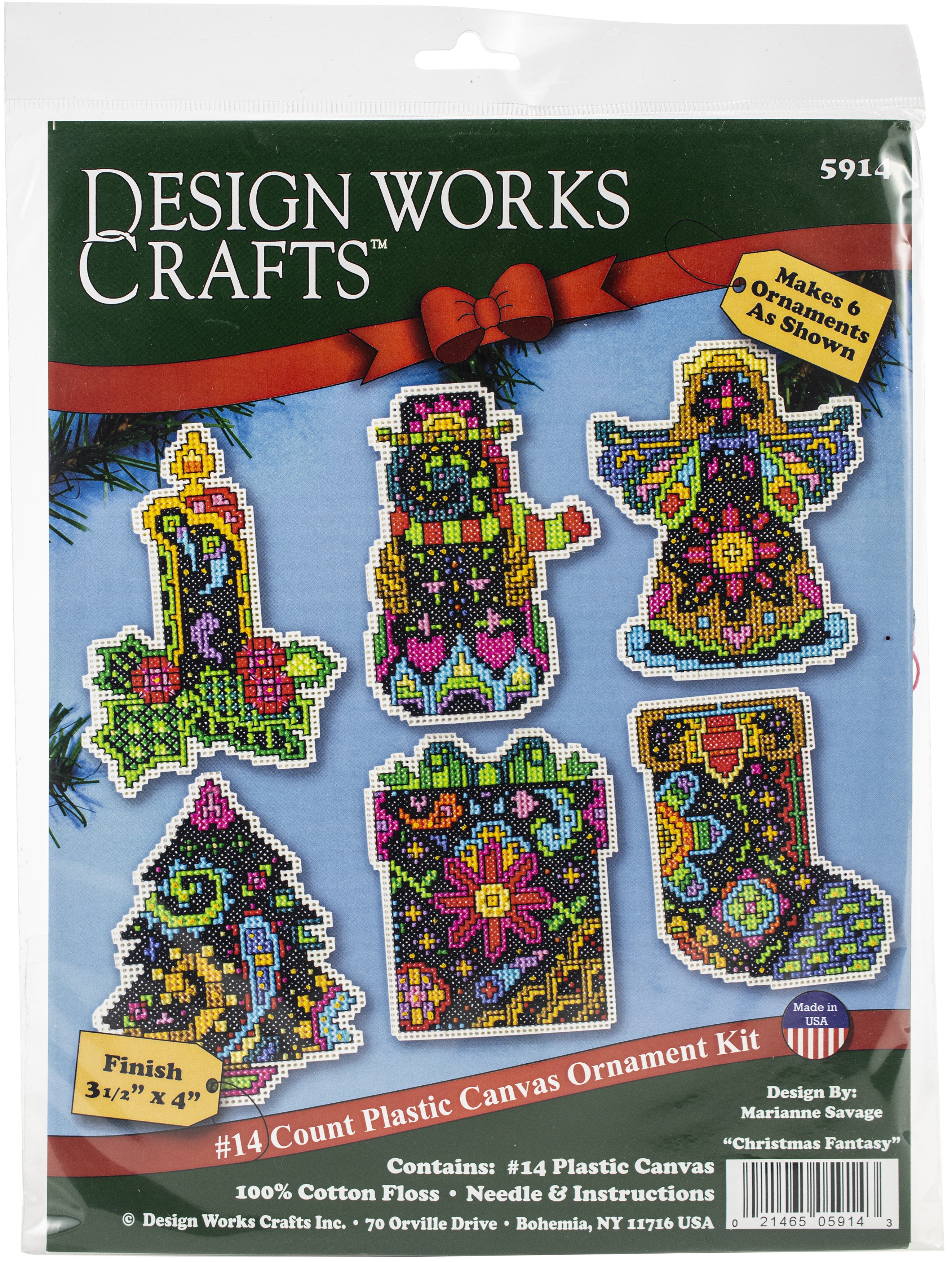 Design Works Plastic Canvas Ornament Kit 3.5