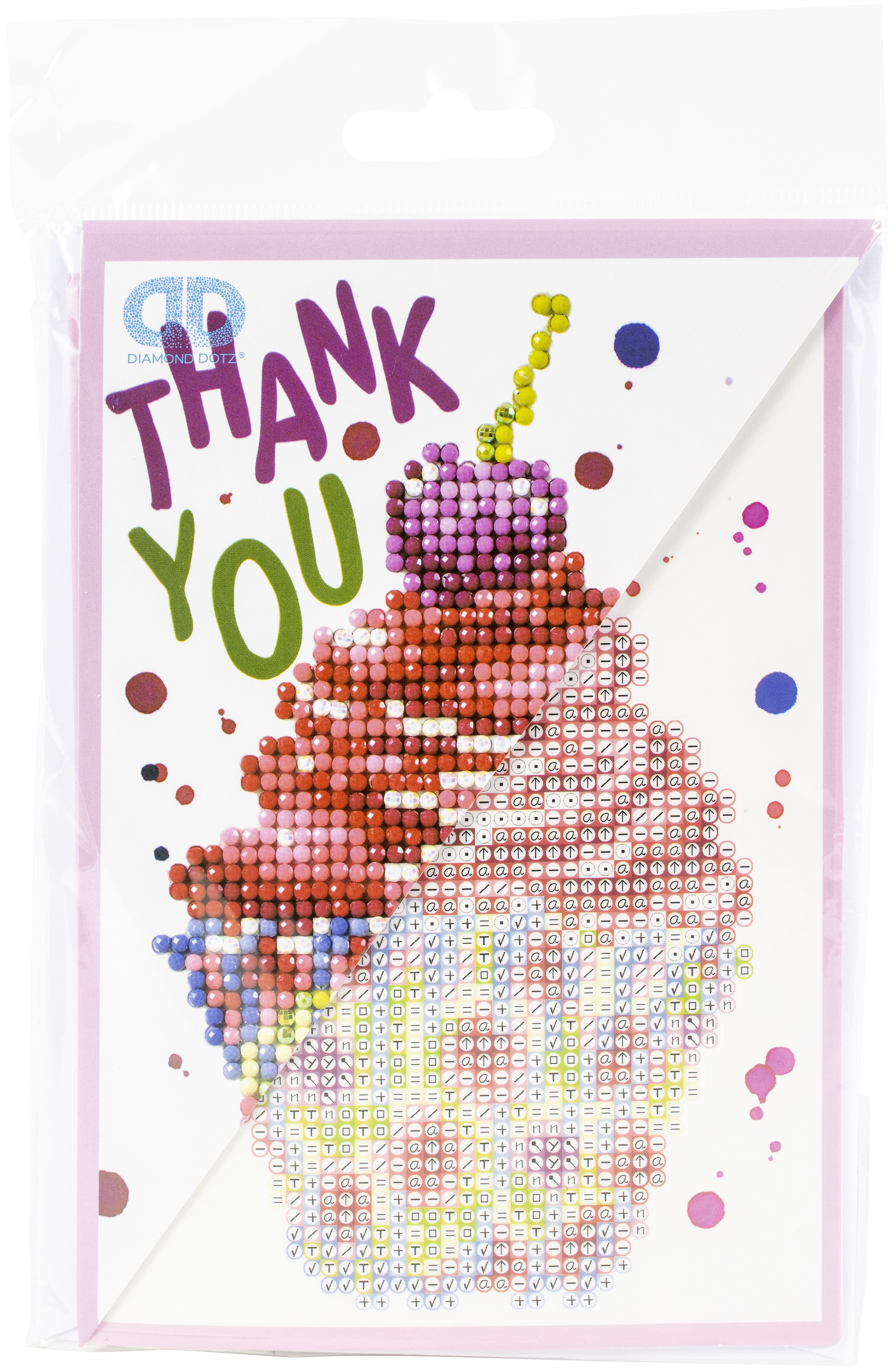 Diamond Dotz Diamond Embroidery Facet Art Greeting Card Kit Cupcake Thank You
