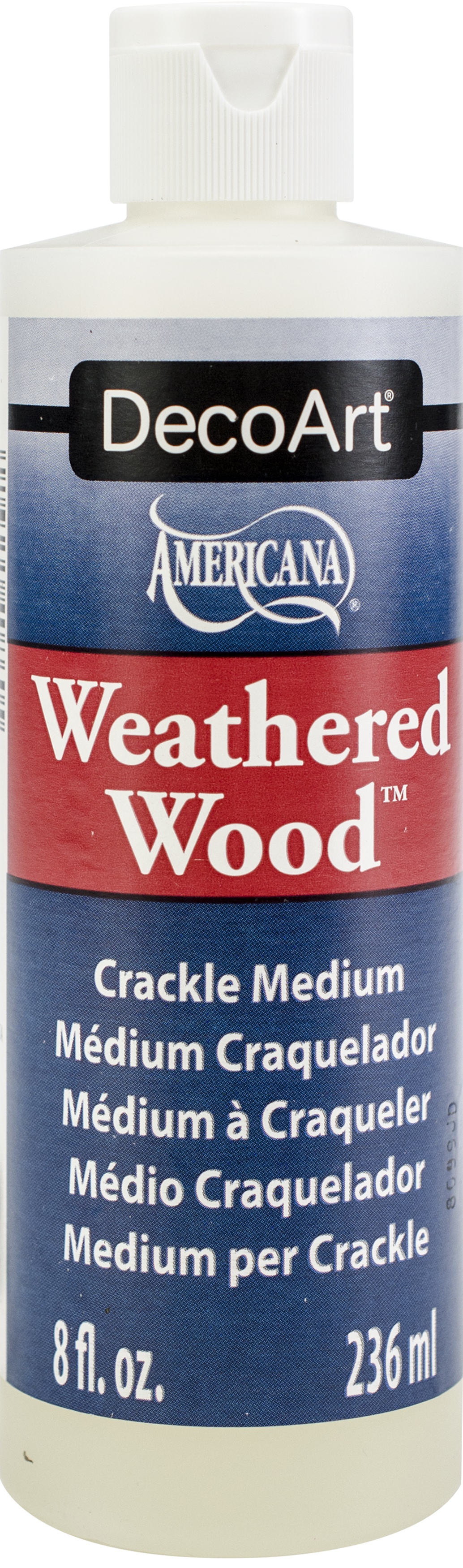 Weathered Wood Crackling Medium 8oz Brown