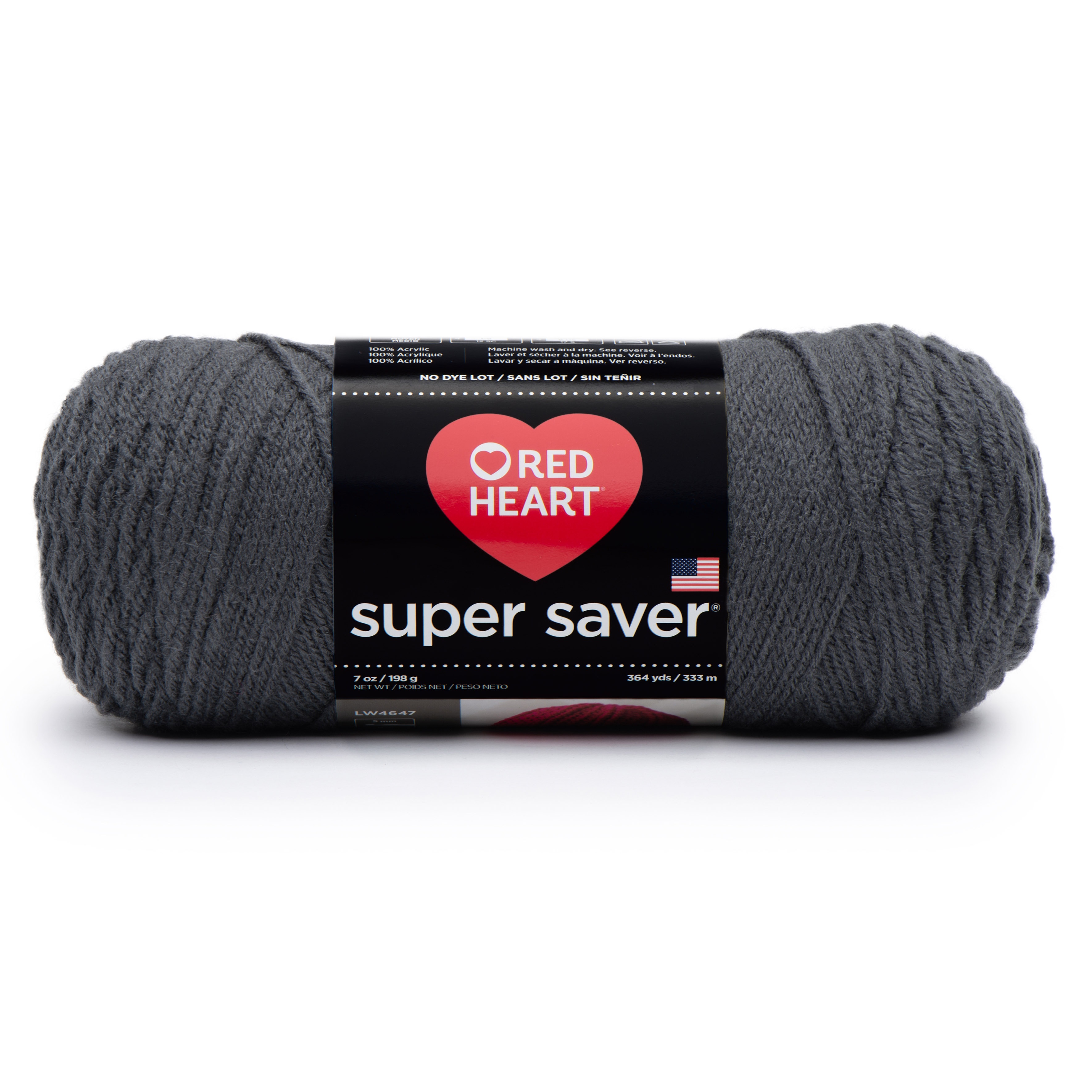 Red Heart Super Saver Yarn Charcoal