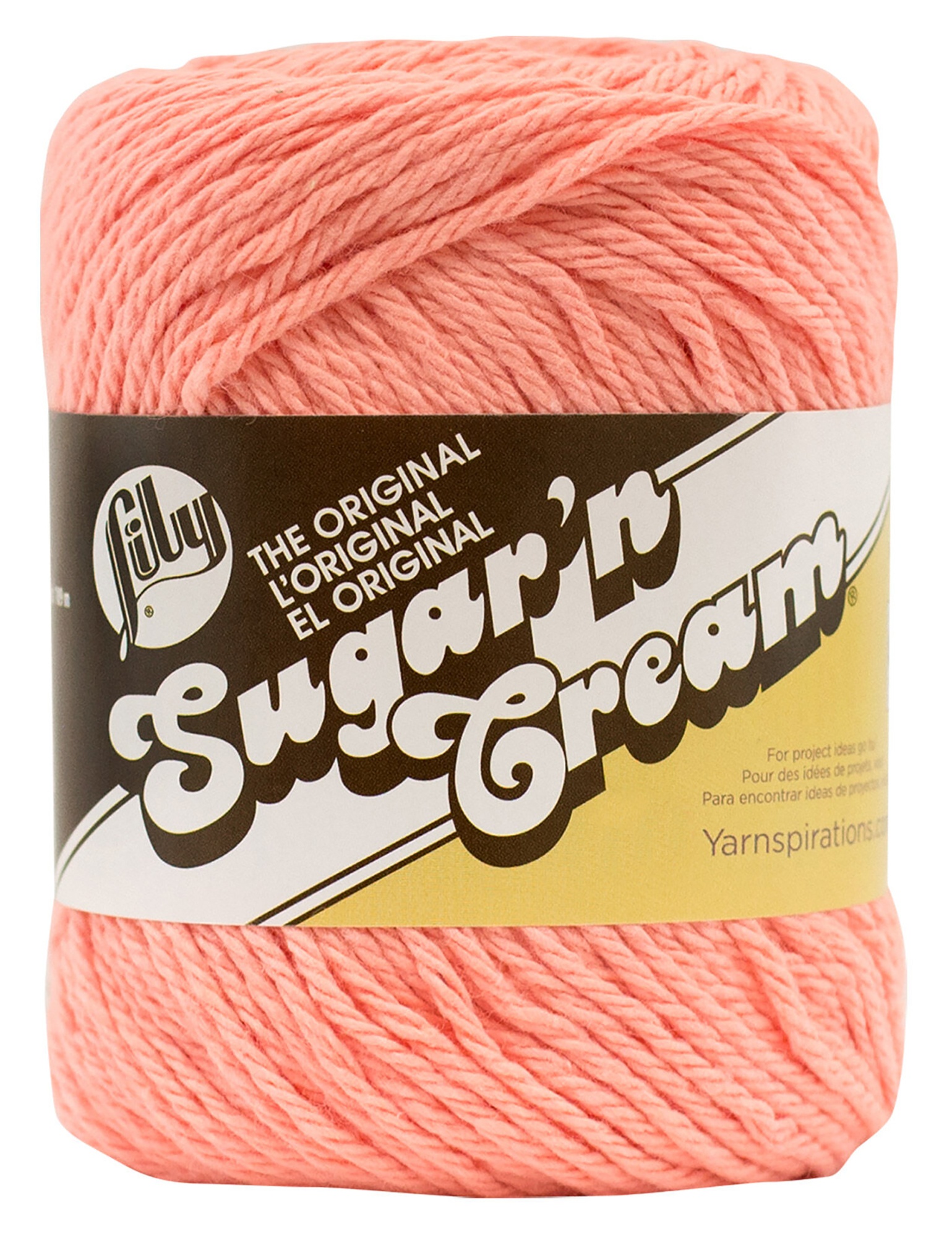 Sugar'n Cream Yarn - Solids Tea Rose