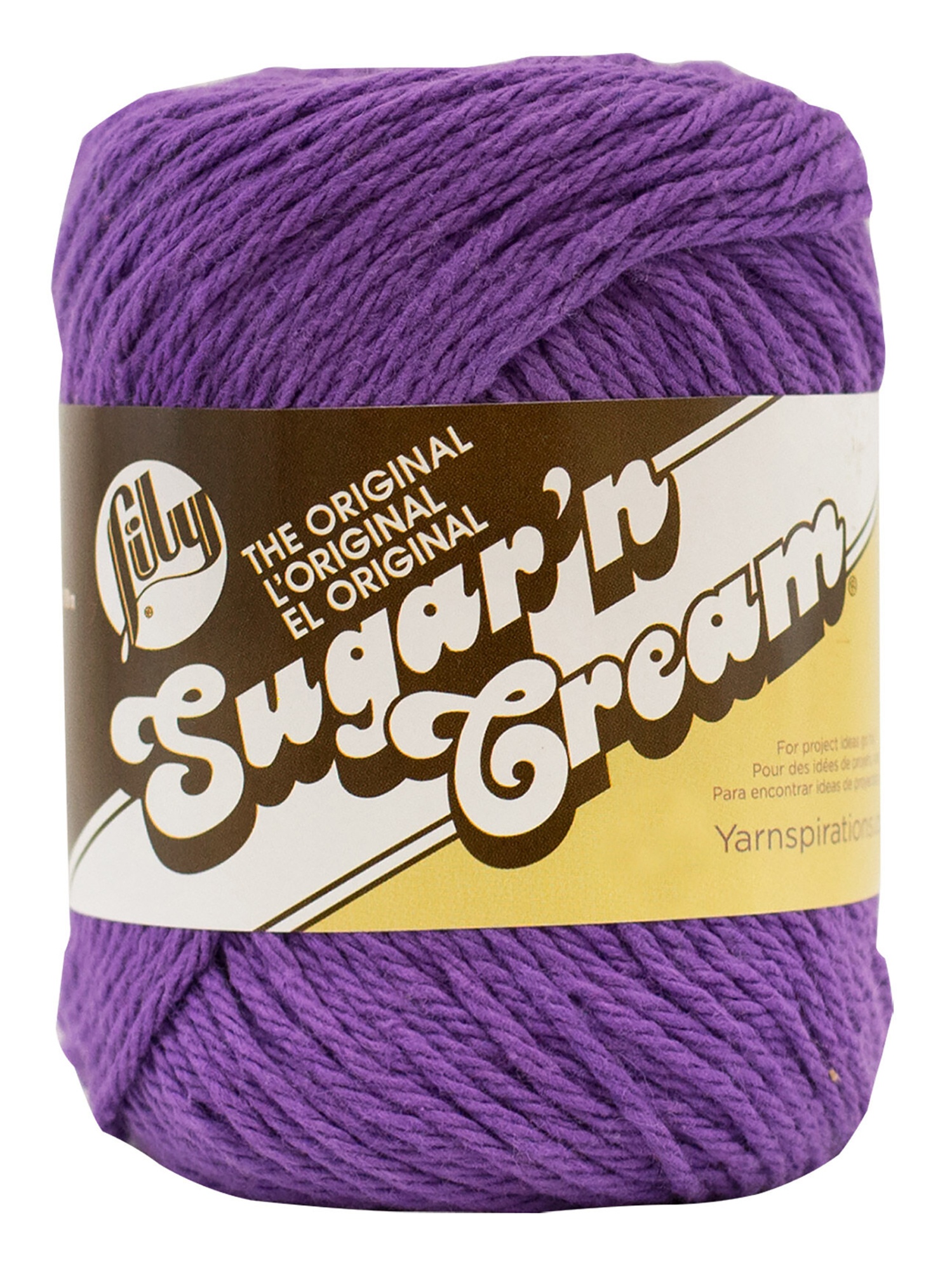 Sugar'n Cream Yarn - Solids Black Currant