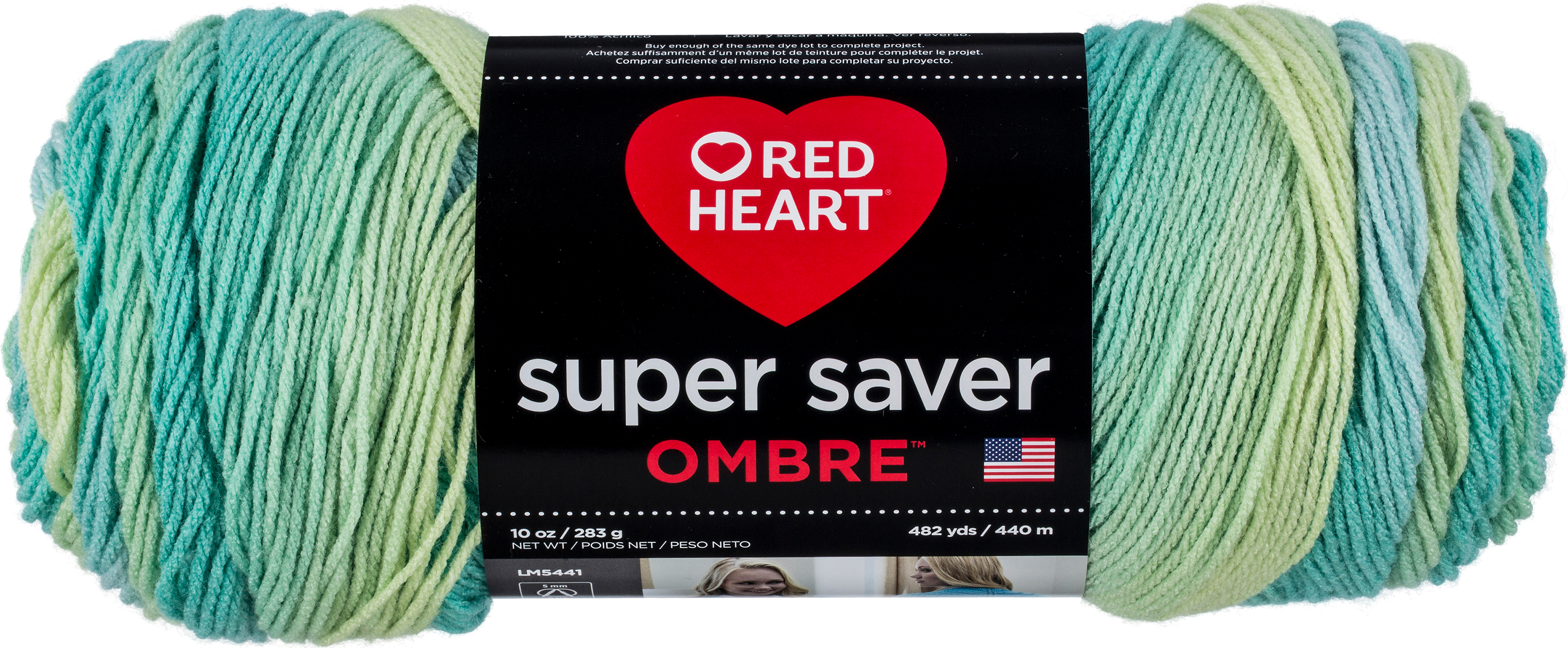 Red Heart Super Saver Ombre Yarn Seaside