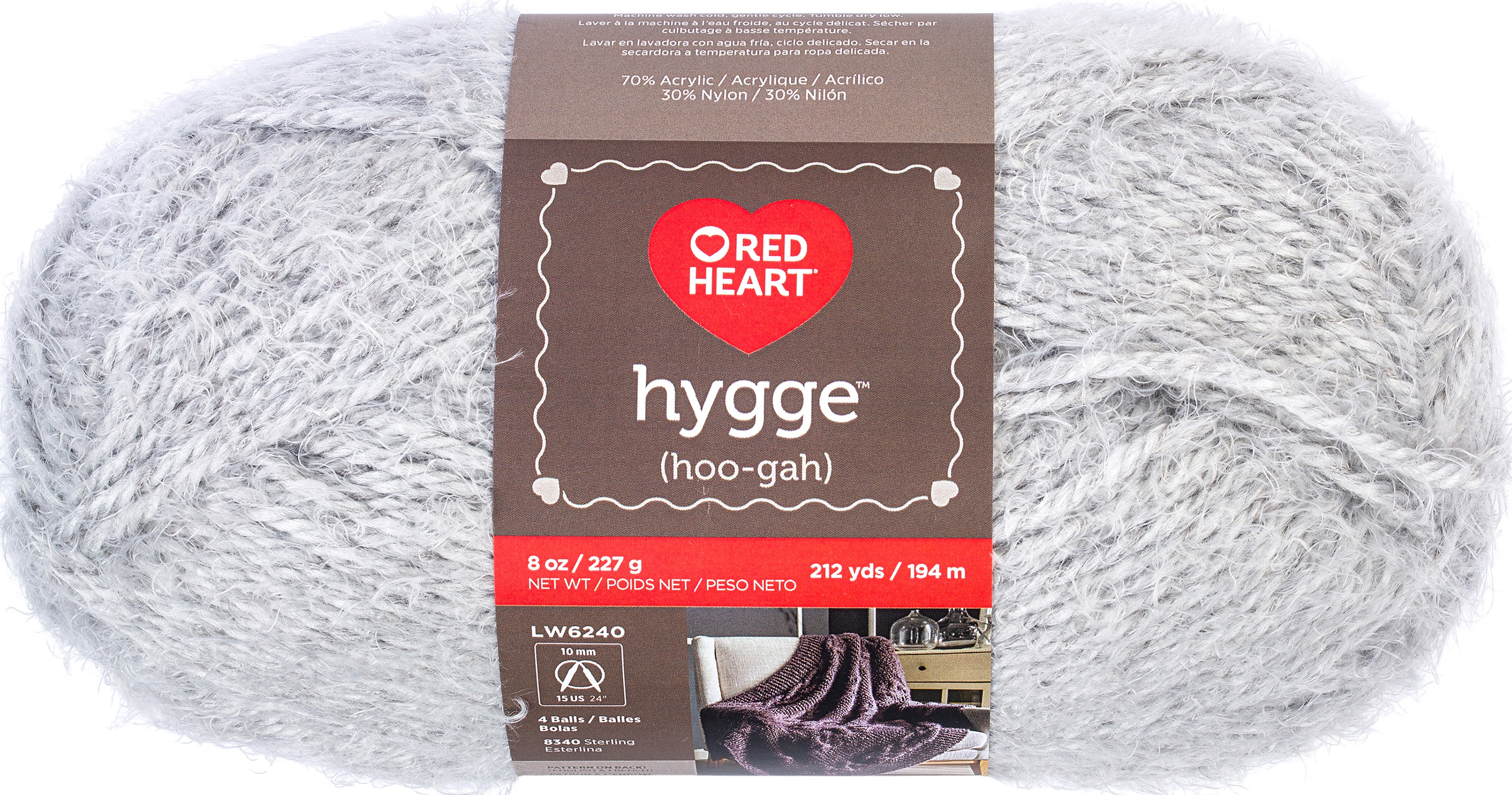 Red Heart Yarn Hygge 8oz Cloud