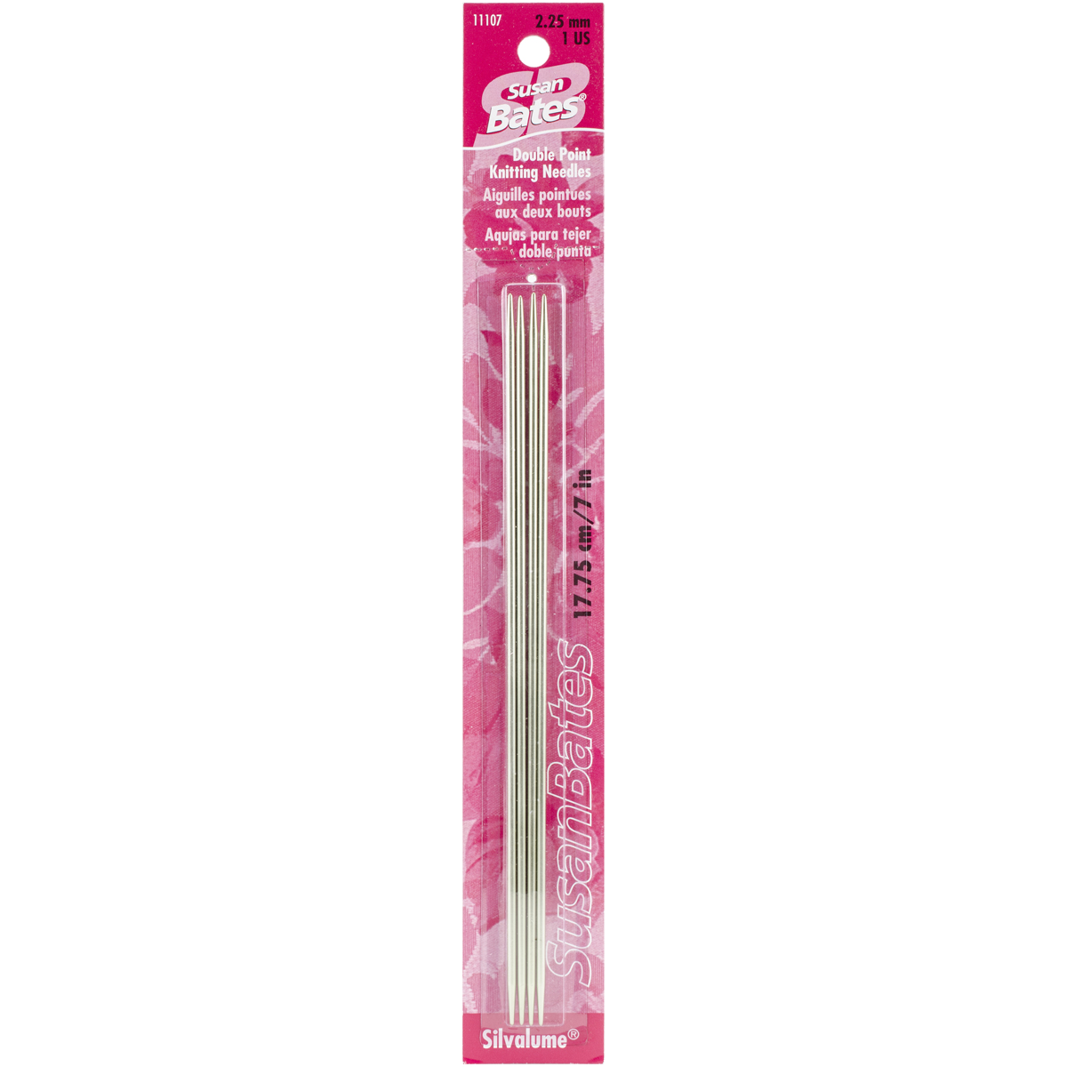 Silvalume Double Point Knitting Needles 7