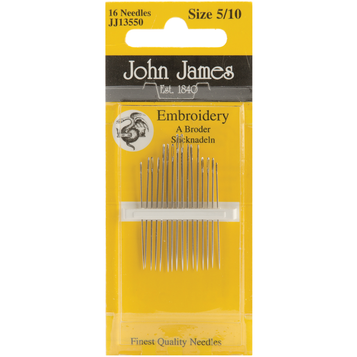 Embroidery Hand Needles Size 5/10 16/Pkg