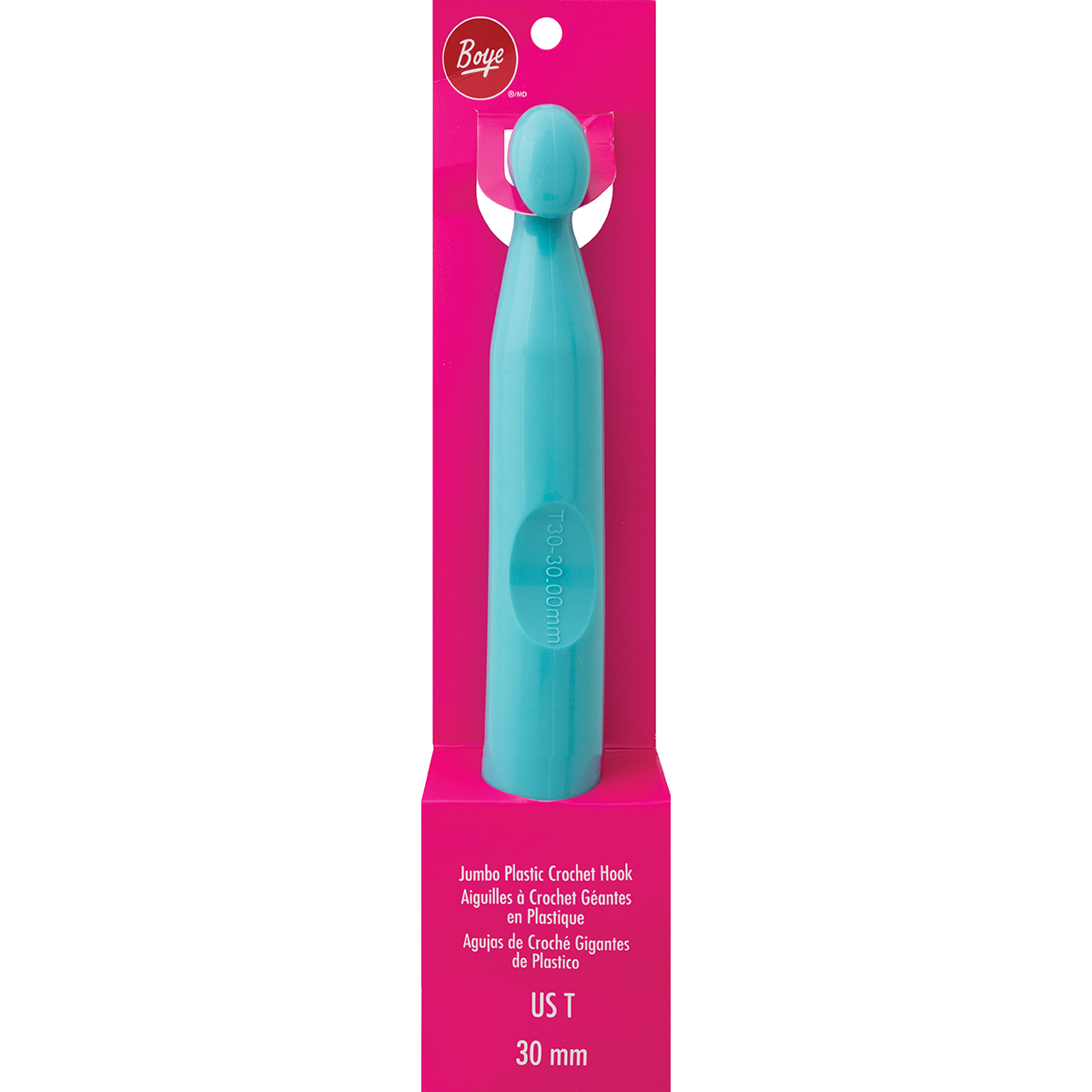 Jumbo Plastic Crochet Hook  Size T/30mm 10