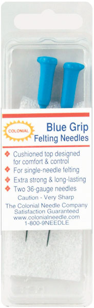 Blue Grip Felting Needles 2/Pkg Size 36