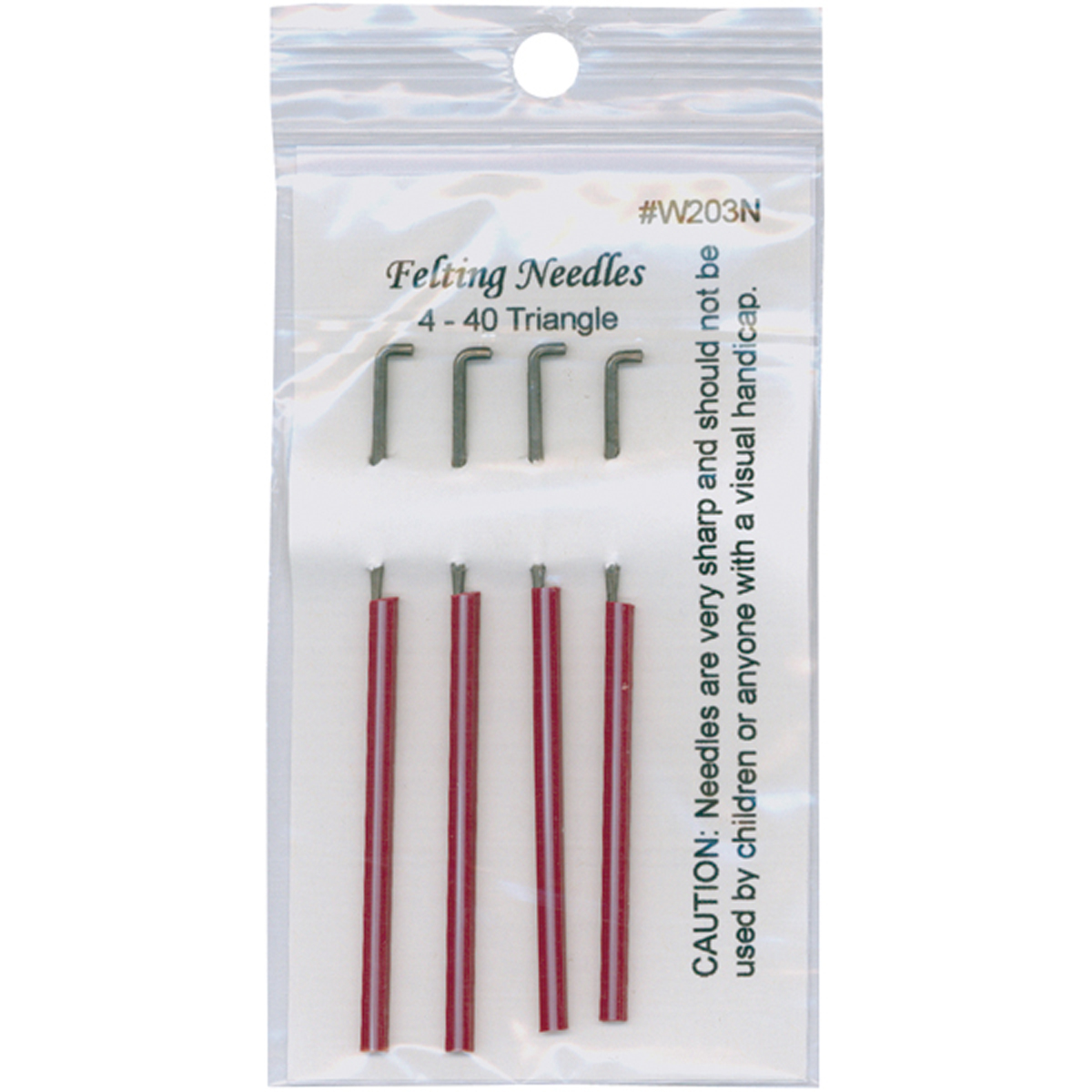 Felting Needles 4/Pkg Size 40 Triangle