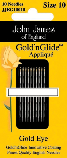 Gold'n Glide Applique Hand Needles Size 10 10/Pkg