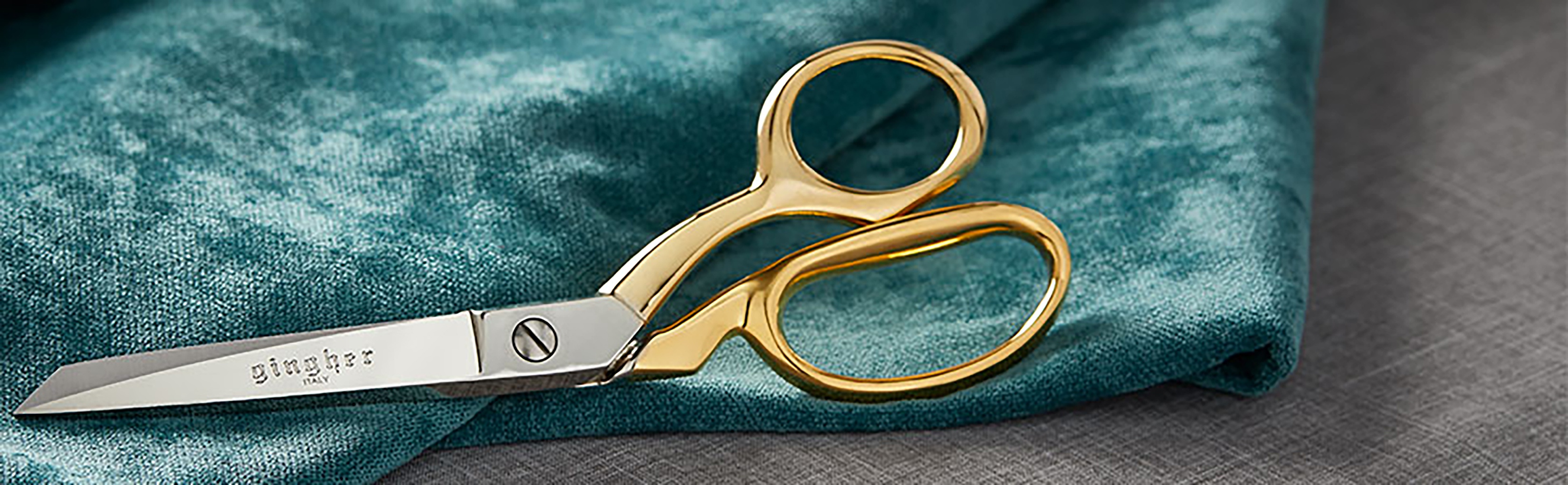 Gold Handle Knife Edge Bent Shears 8
