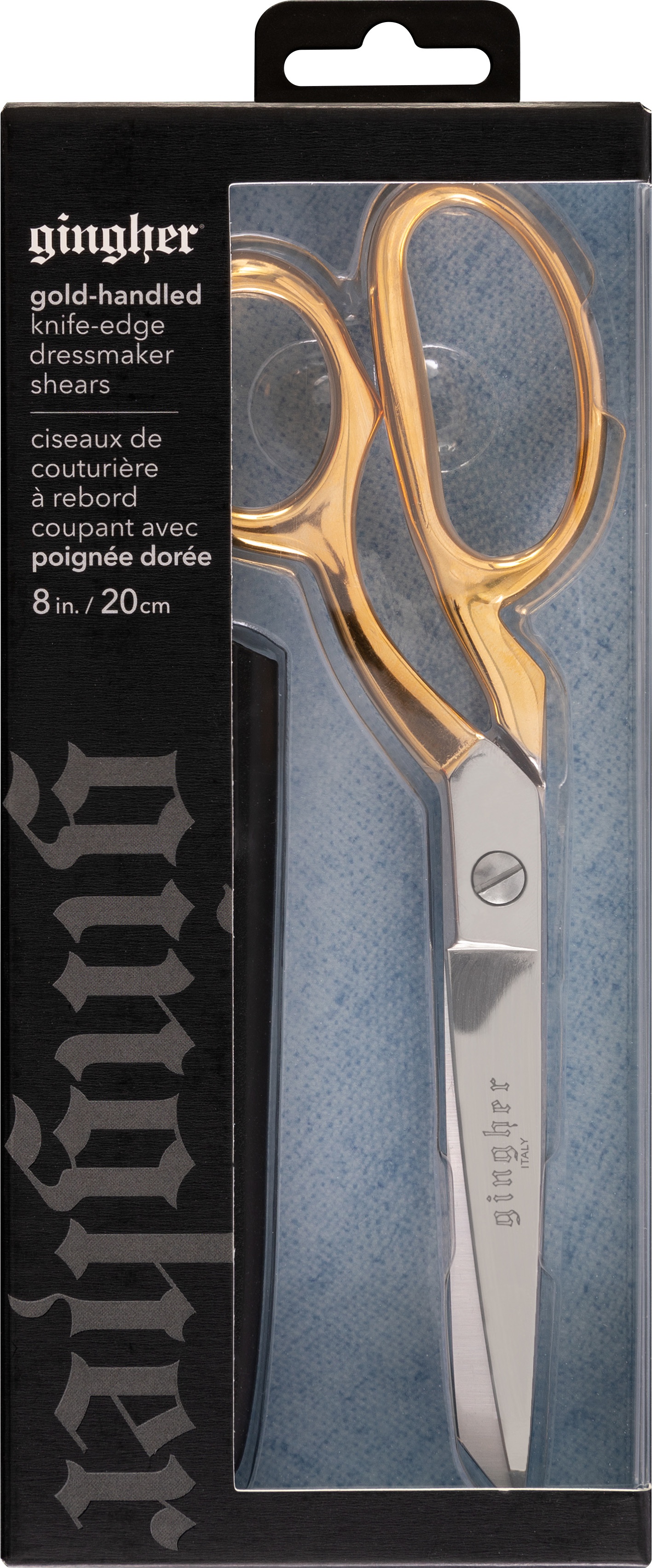 Gold Handle Knife Edge Bent Shears 8