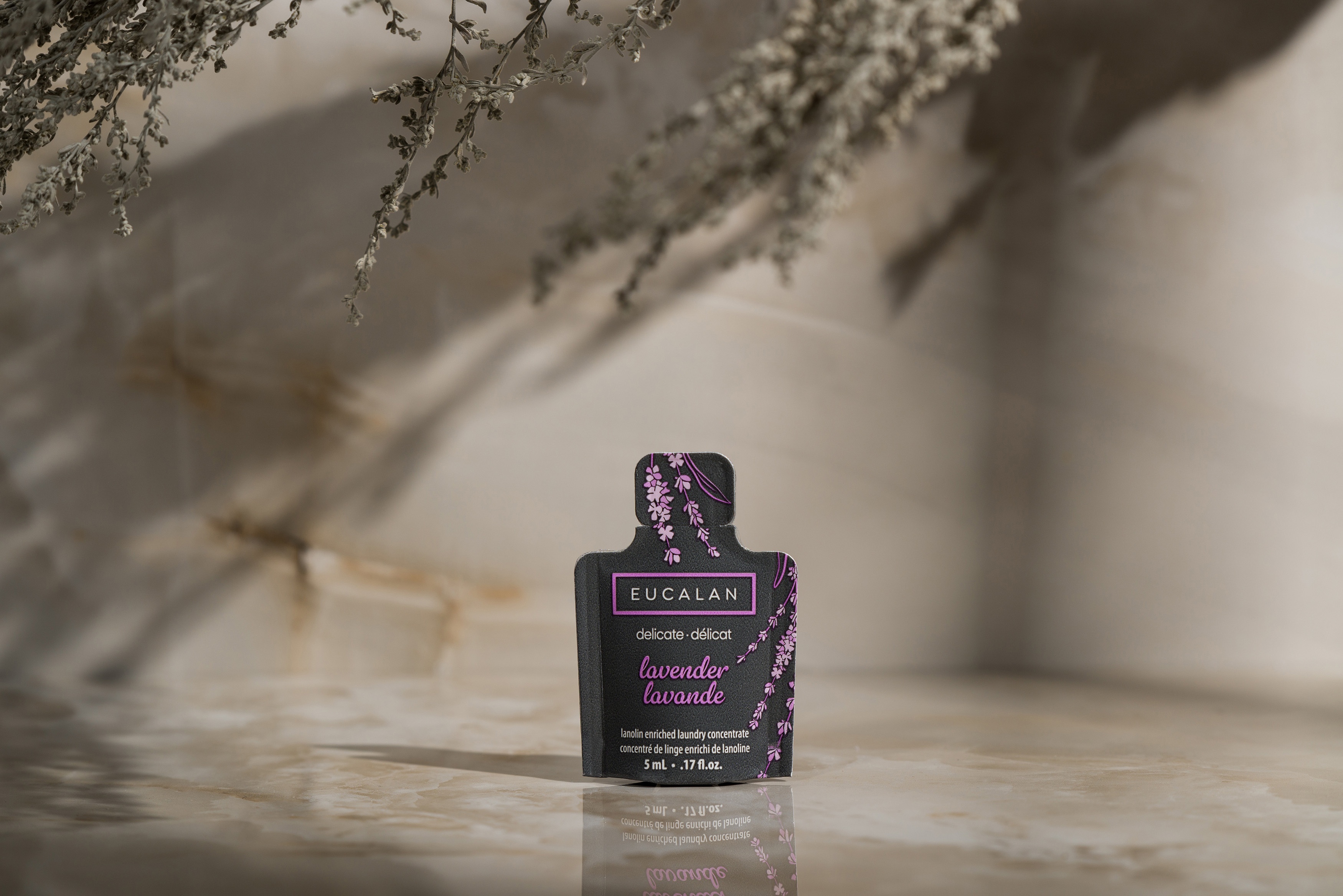 Eucalan Fine Fabric Wash Single Use Sample .17oz-Lavender