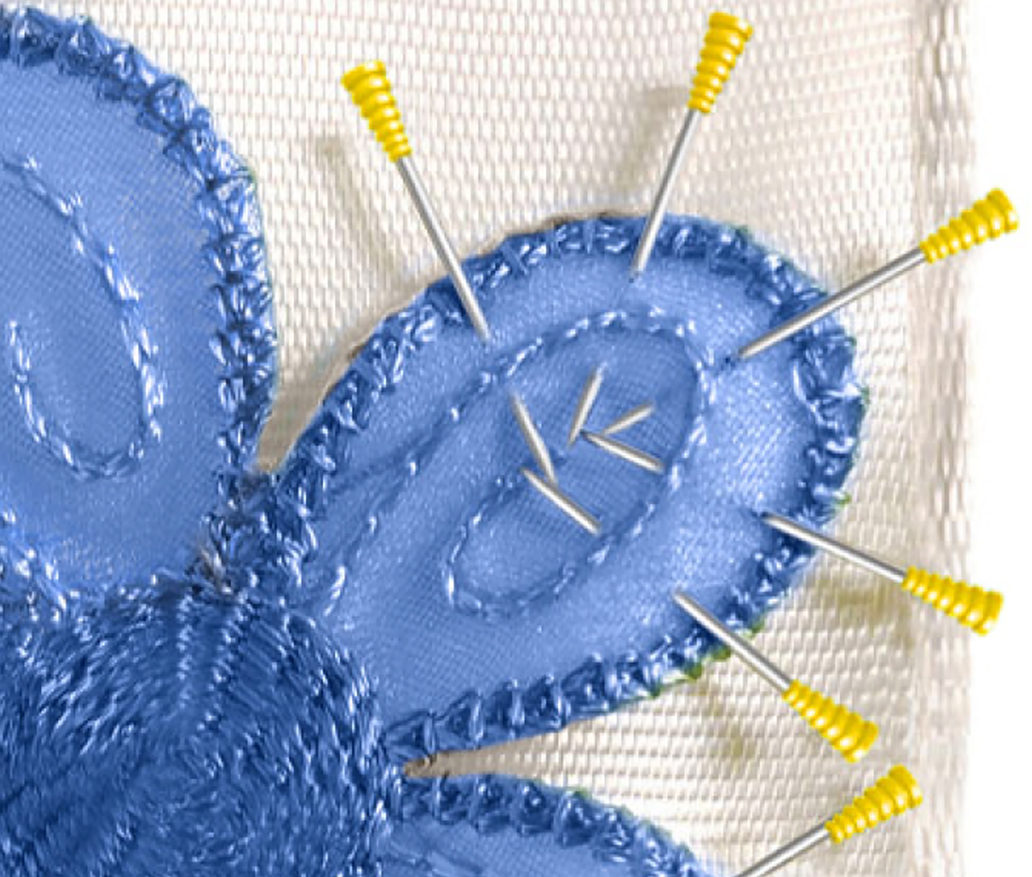 Taylor Seville Magic Pins - Applique Yellow 50/Pkg