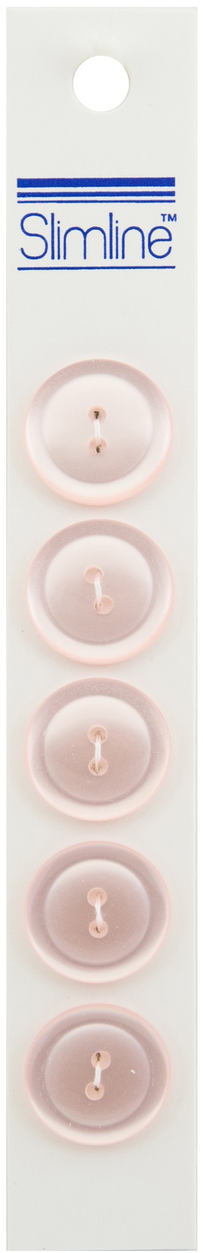 Slimline Buttons  Light Pink 2-Hole 3/4