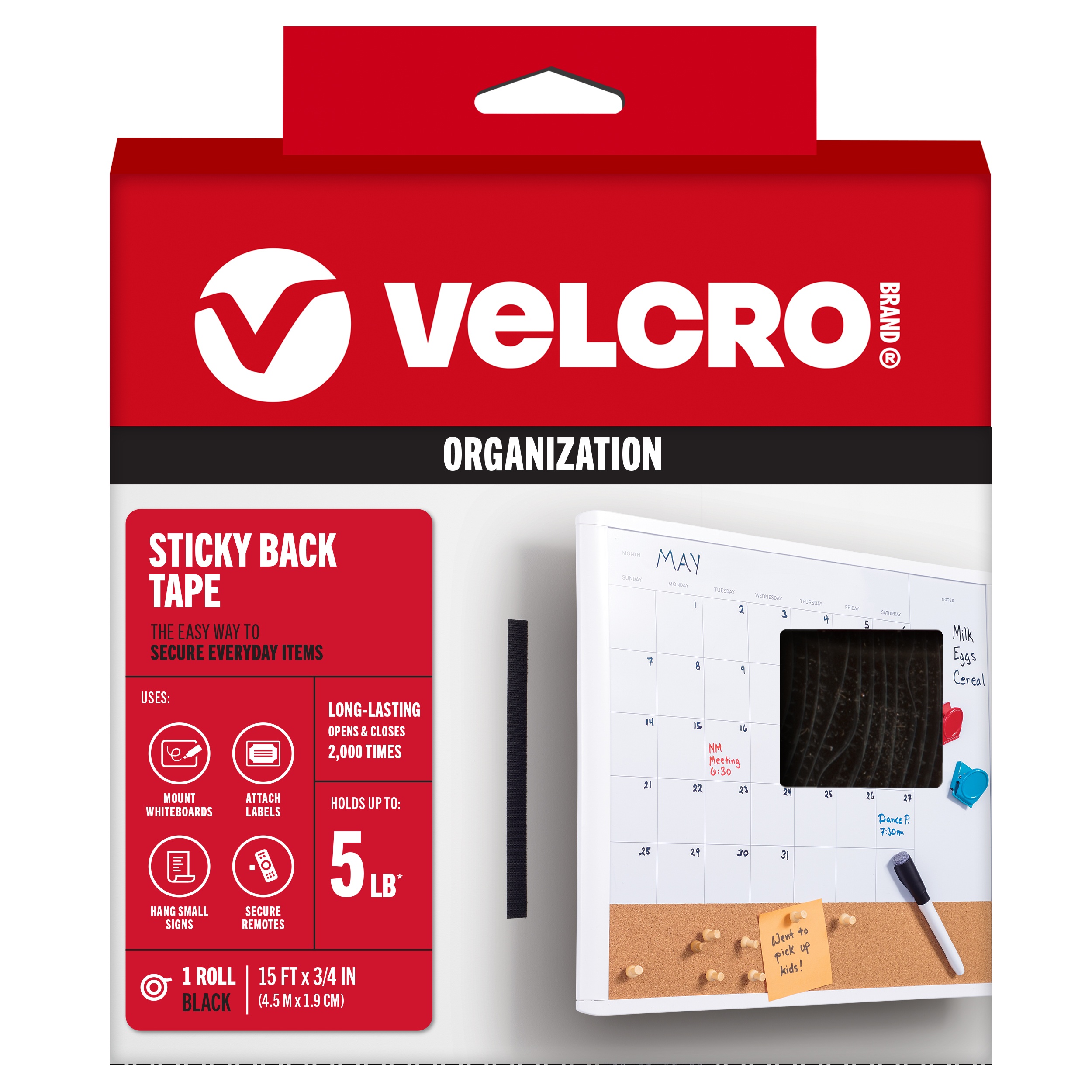 VELCRO(R) Brand STICKY BACK Tape 3/4