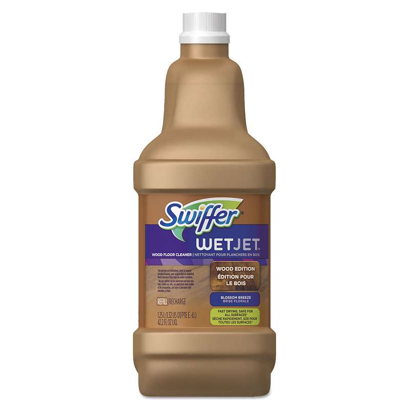 Swiffer® WetJet System Cleaning-Solution Refill, Wood Cleaner, 1.25L Bottle, 6/C
