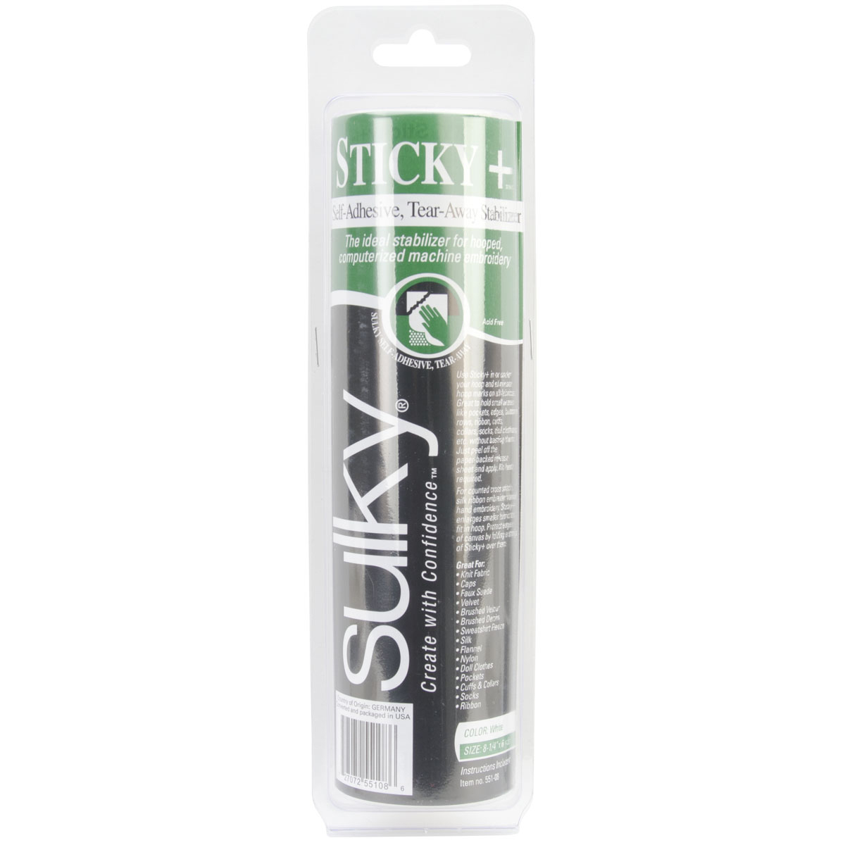 Sticky Self-Adhesive Tear-Away Stabilizer Roll 8.25