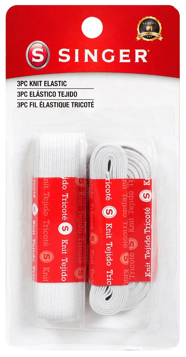 Quick Drying Polyester Elastic 3/Pkg White