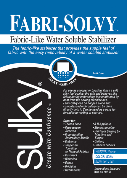 Fabri-Solvy Soluble Stabilizer 20