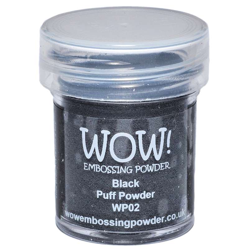 WOW! Embossing Powder 15ml Black Puff