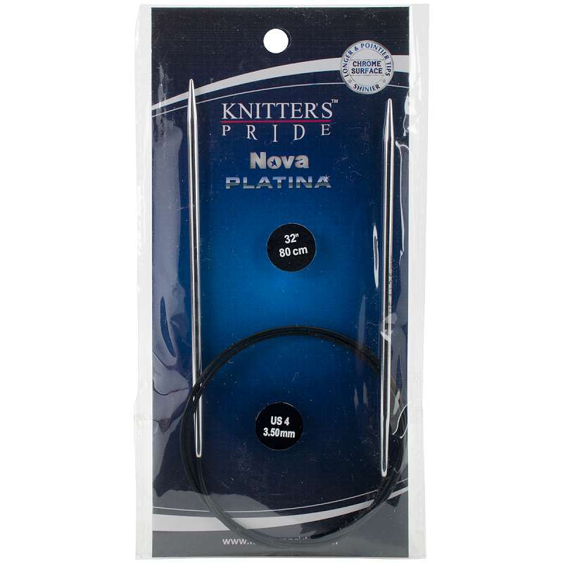 Nova Platina Fixed Circular Needles 32