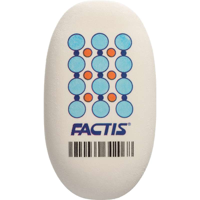 Factis Jumbo Oval Eraser  White