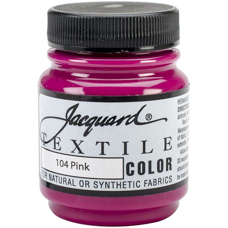 Jacquard Textile Color Fabric Paint 2.25oz Pink