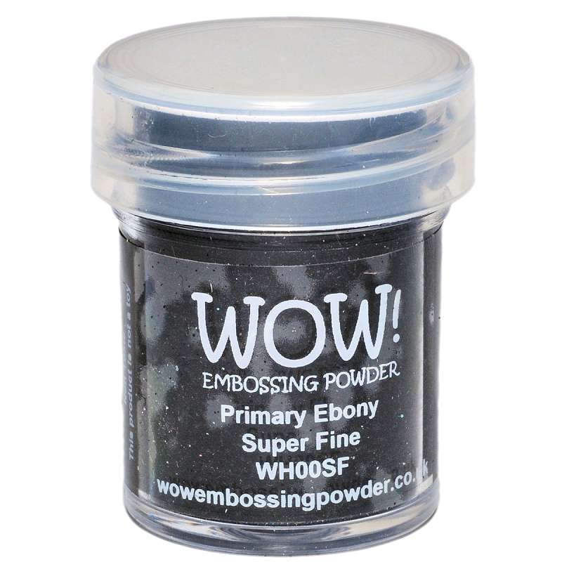WOW! Embossing Powder Super Fine 15ml Primary Ebony