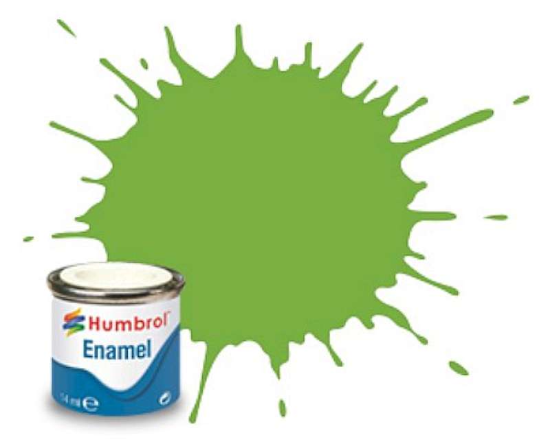 14ml. Enamel Gloss Lime Green Tinlets (6)