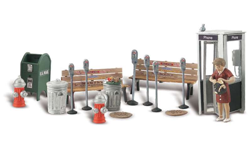O Scenic Accents Street Accessories (Benches, Fire Hydrants, Parking Meters etc.