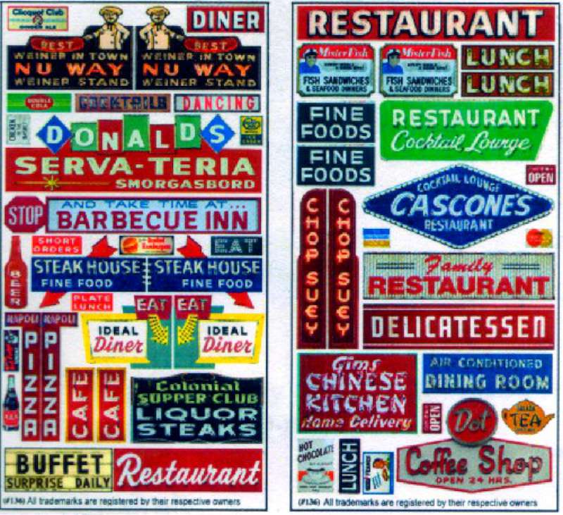 N Restaurant & Cafe Storefront Signs (2)