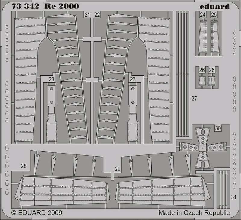 1/72 Aircraft- Re2000 for ITA (Painted Self Adhesive) (D)