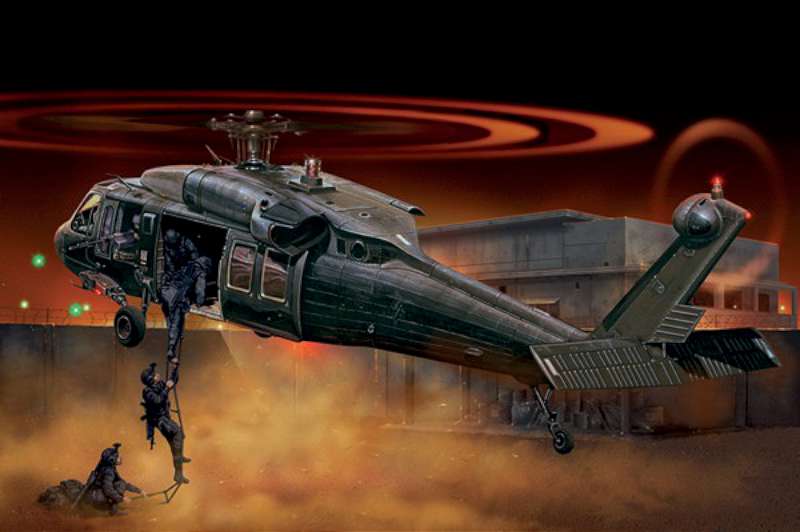 1/72 UH60 Night Raid Black Hawk Helicopter
