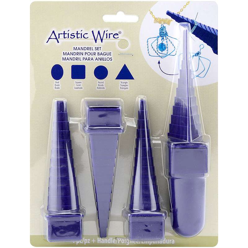 Artistic Wire Mandrel Set W/Handle 5/Pkg
