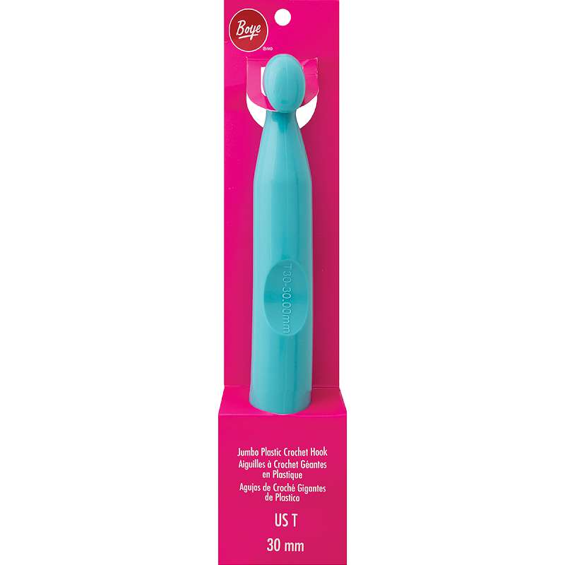 Jumbo Plastic Crochet Hook  Size T/30mm 10