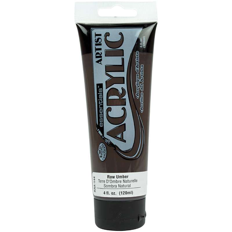 Essentials Acrylic Paint 4oz Raw Umber