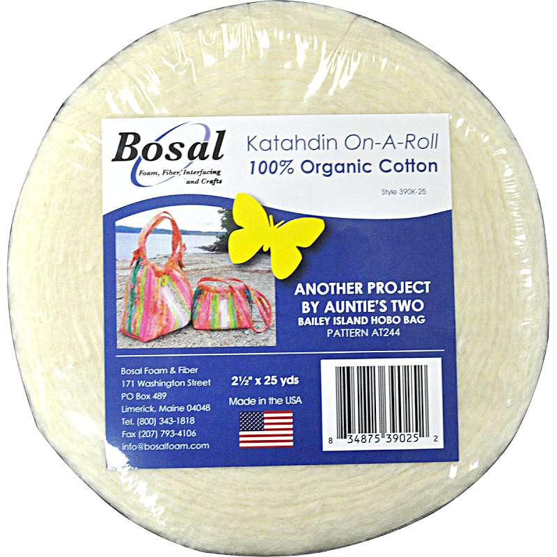 Katahdin On-A-Roll 100% Organic Cotton Batting White 2.5