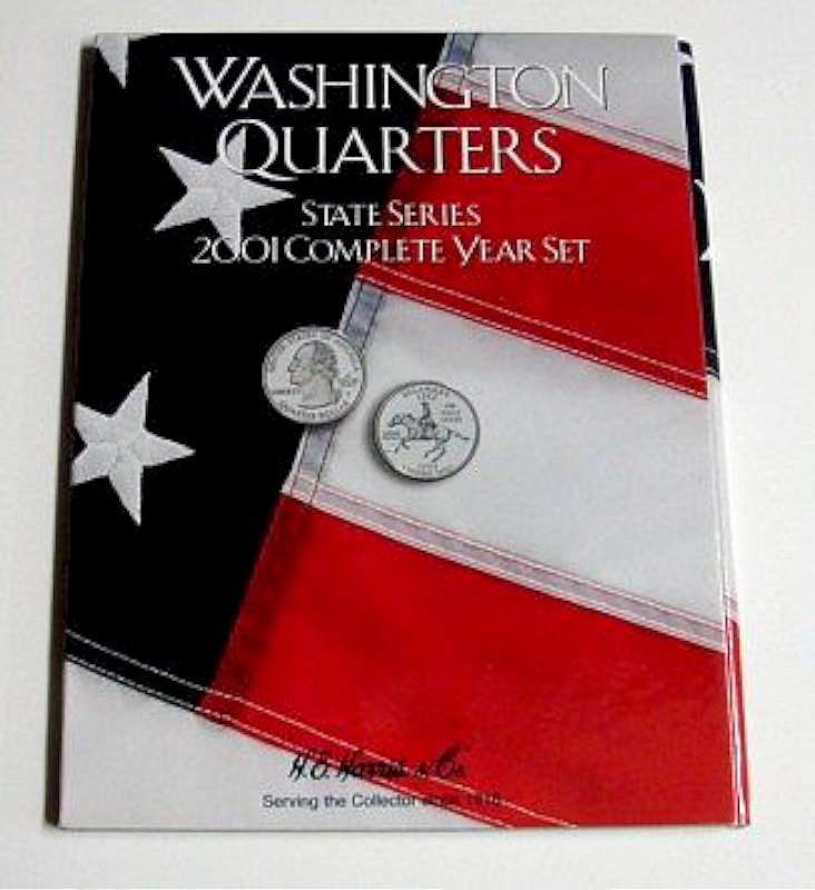 2001 Complete Year Washington State Quarters Coin Folder (D)
