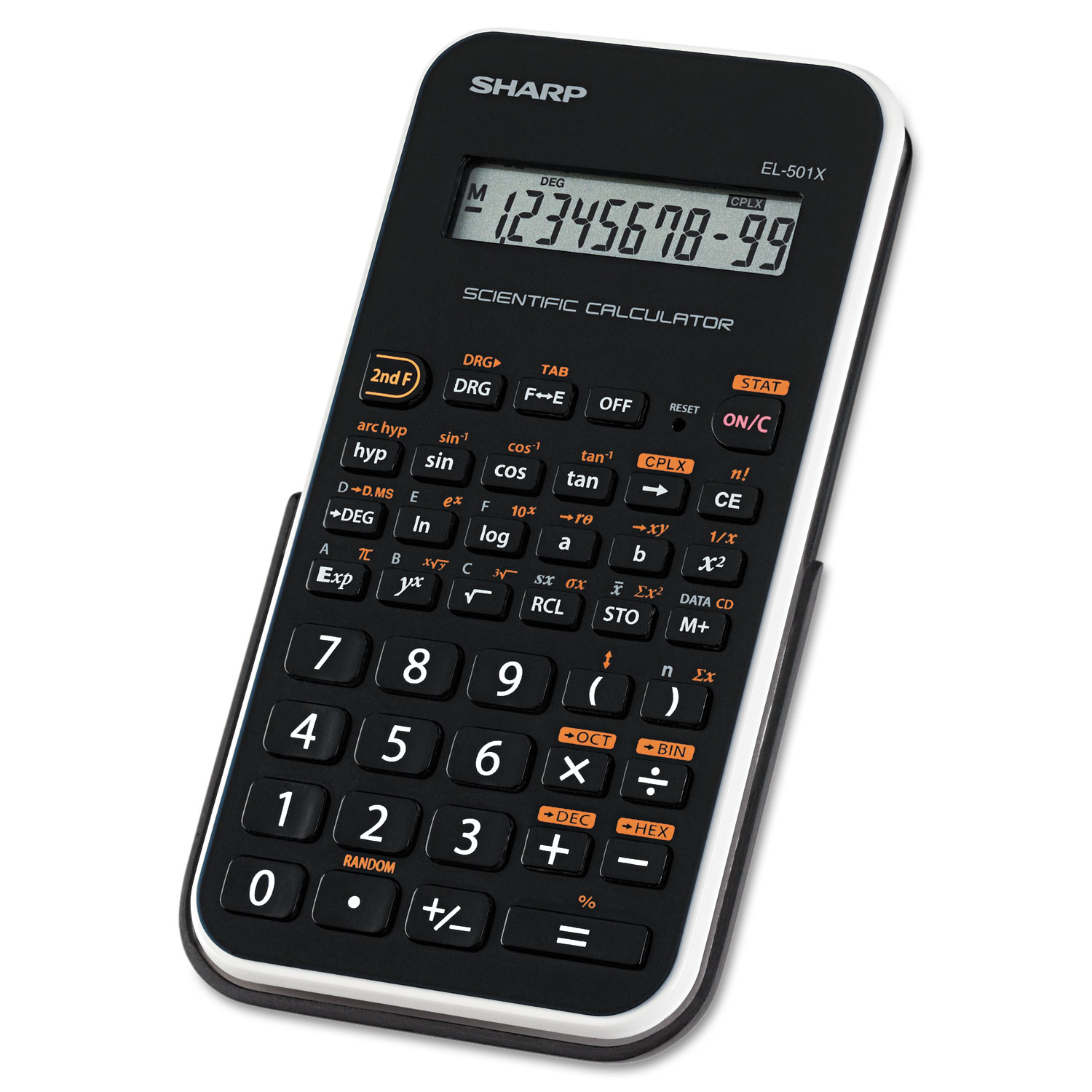 Sharp® EL-501XBWH Scientific Calculator, 10-Digit LCD