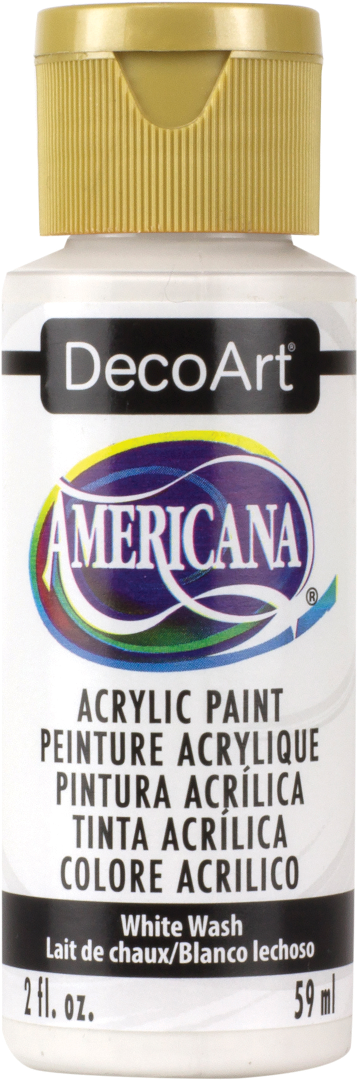 Americana Acrylic Paint 2oz White Wash - Semi-Opaque