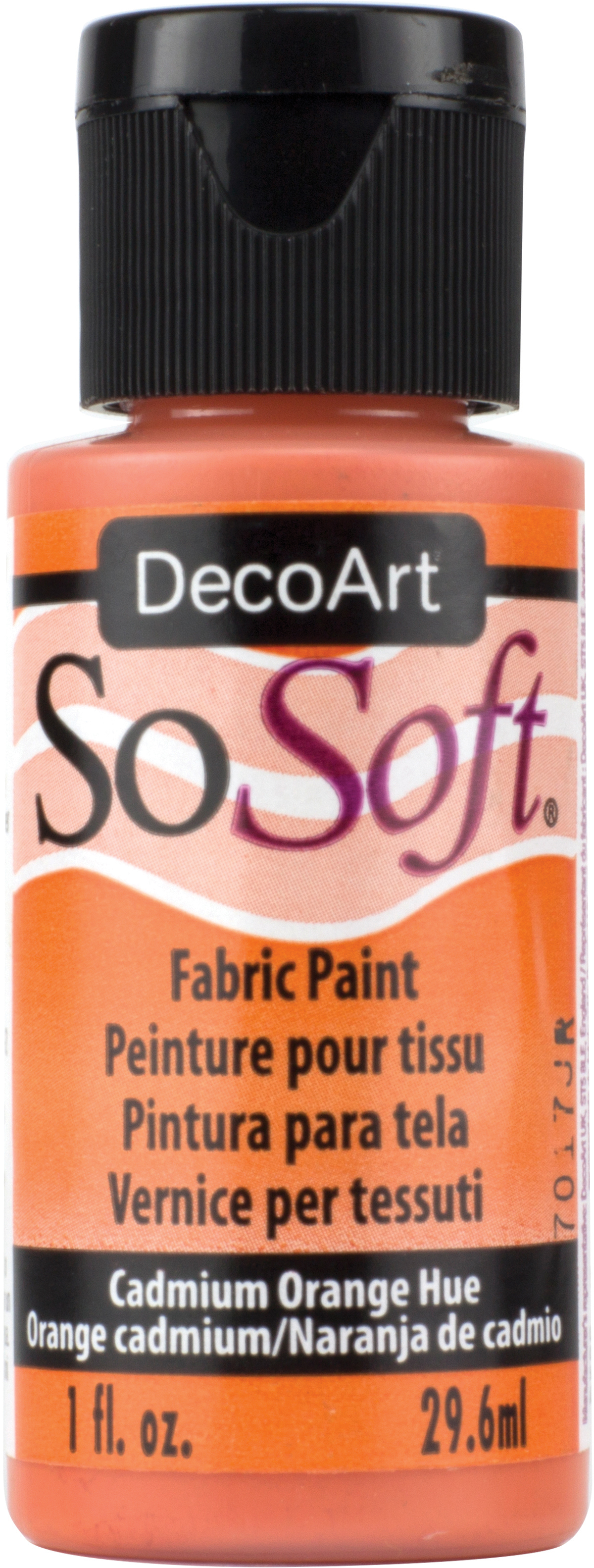 SoSoft Fabric Acrylic Paint 1oz Cadmium Orange