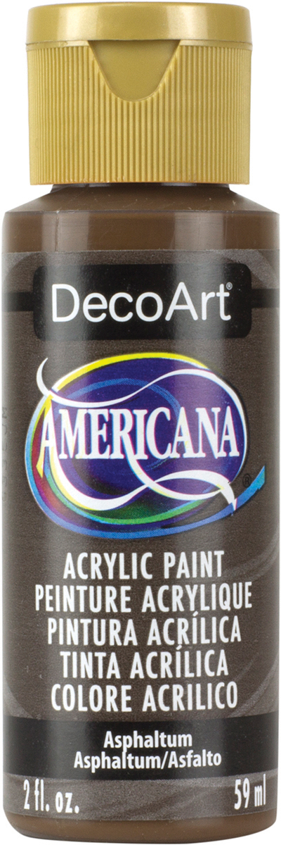 Americana Acrylic Paint 2oz Asphaltum - Opaque