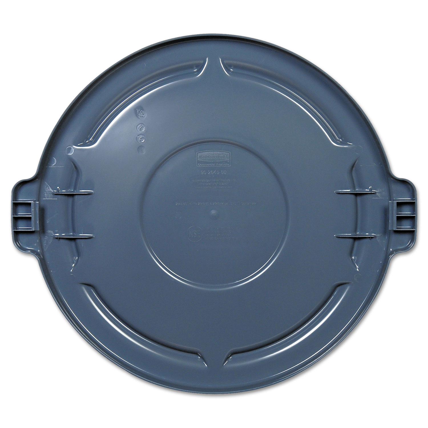 Rubbermaid® Commercial Vented Round Brute Lid, 24 1/2 x 1 1/2, Gray